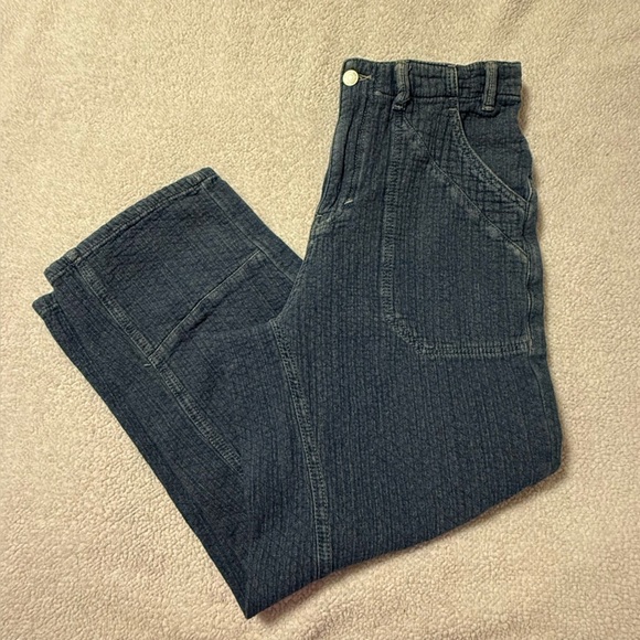 Free People Midnight Voyage Harem Barrel Crop Jeans - Picture 4 of 16